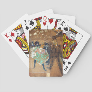 Henri de Toulouse-Lautrec - Dans bij de Rouge Pokerkaarten