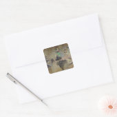 Henri de Toulouse-Lautrec | Dansen in de Rouge: Vierkante Sticker (Envelop)