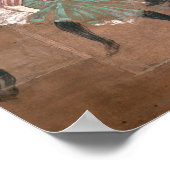 Henri de Toulouse-Lautrec | Dansen op de Rouge Poster (Hoek)