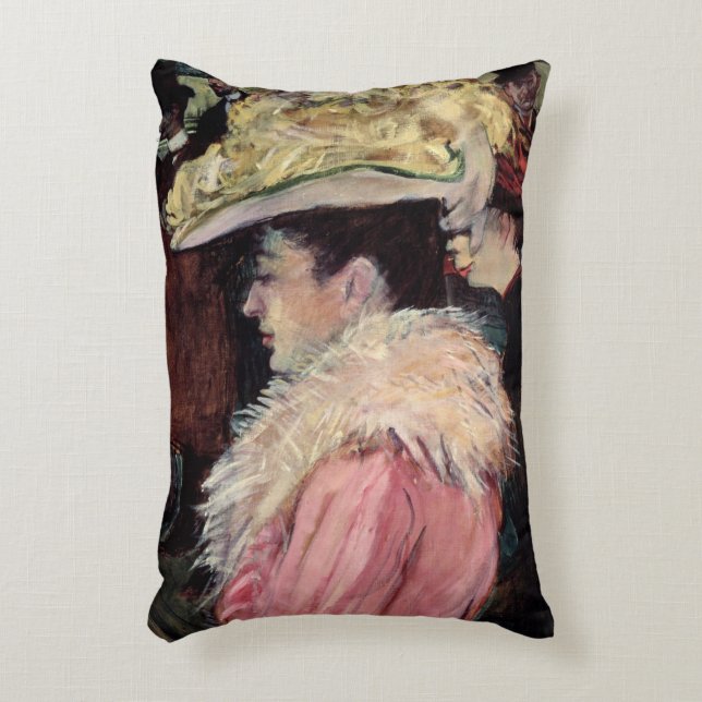 Henri de Toulouse-Lautrec | De Dans van de Rouge Accent Kussen (Voorkant(Verticaal))