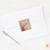 Henri de Toulouse-Lautrec | De Duitse Babylon, 18 Vierkante Sticker (Envelop)