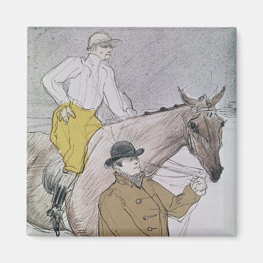 Henri de Toulouse-Lautrec | De jockey leidde tot d Magneet (Voorkant)