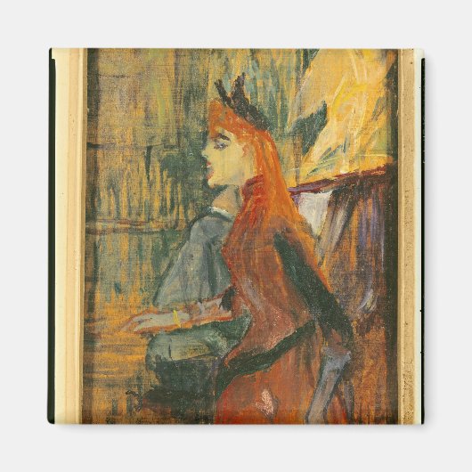 Henri de Toulouse-Lautrec | De Singing Lesson, 18 Magneet (Voorkant)