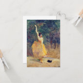 Henri de Toulouse Lautrec - De Spaanse danser Kaart (Voorkant / Achterkant in situ)