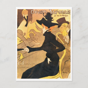 Henri de Toulouse-Lautrec - Divan Japonais Briefkaart