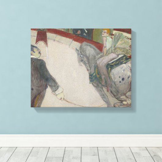 Henri de Toulouse-Lautrec - Equestrienne Canvas Afdruk (Insitu (Houten vloer))