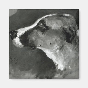 Henri de Toulouse-Lautrec   Hoofd van een Hond met Magneet