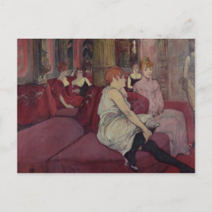 Henri de Toulouse-Lautrec In de Salon bij de Ru Briefkaart