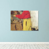 Henri de Toulouse-Lautrec in Villeneuve sur Canvas Afdruk (Insitu (Houten vloer))