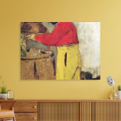 Henri de Toulouse-Lautrec in Villeneuve sur Canvas Afdruk (Insitu (Woonkamer))