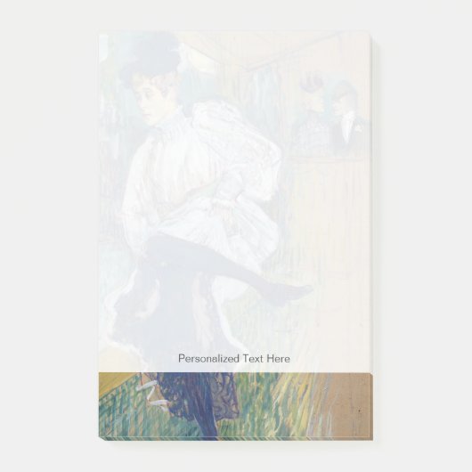 Henri de Toulouse-Lautrec | Jane Avril Dancing, c Post-it® Notes (Voorkant)