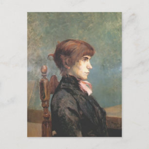 Henri de Toulouse-Lautrec- Jeanne Wenz Briefkaart