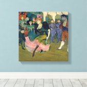 Henri de Toulouse-Lautrec | Kaart: de reis van Mag Canvas Afdruk (Insitu (Houten vloer))