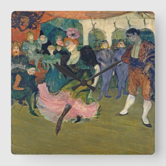 Henri de Toulouse-Lautrec | Kaart: de reis van Mag Vierkante Klok (Voorkant)