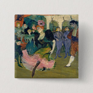 Henri de Toulouse-Lautrec   Kaart: Magellans reis Vierkante Button 5,1 Cm