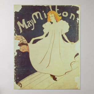 Henri de Toulouse-Lautrec May Milton, Frankrijk Poster