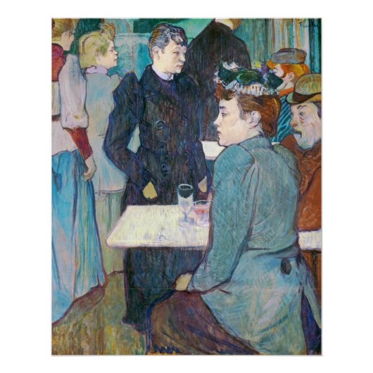 Henri de Toulouse-Lautrec | Moulin de la Galette Perfect Poster (Voorkant)