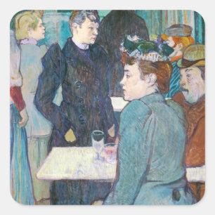 Henri de Toulouse-Lautrec Moulin de la Galette Vierkante Sticker