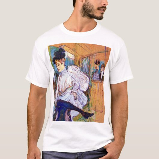 Henri de Toulouse Lautrec over dansen met Jane Avr T-shirt (Voorkant)