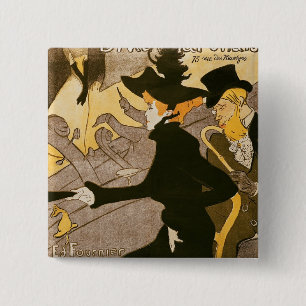 Henri de Toulouse-Lautrec   Poster adverteren "Le  Vierkante Button 5,1 Cm