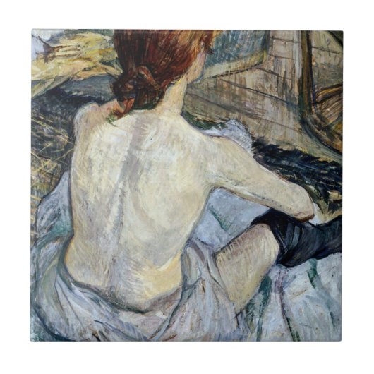Henri De Toulouse Lautrec - Rousse Tegeltje (Voorkant)