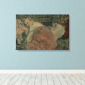 Henri de Toulouse-Lautrec - Twee vrienden Canvas Afdruk (Insitu (Houten vloer))