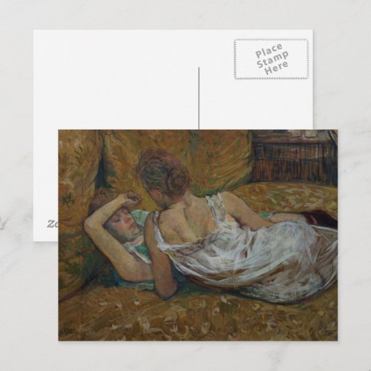 Henri de Toulouse-Lautrec | Twee vrienden (pastel) Briefkaart (Voorkant / Achterkant)