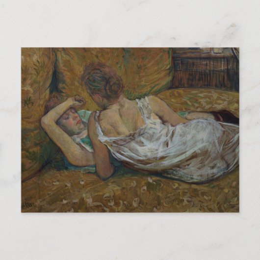 Henri de Toulouse-Lautrec | Twee vrienden (pastel) Briefkaart (Voorkant)