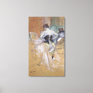 Henri de Toulouse-Lautrec   Vrouw bij haar Toilet, Canvas Afdruk