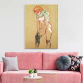 Henri de Toulouse-Lautrec | Vrouwen trekken haar S Canvas Afdruk (Insitu (Woonkamer))