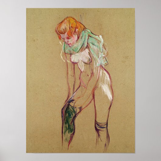 Henri de Toulouse-Lautrec | Vrouwen trekken haar S Poster (Voorkant)