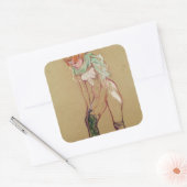 Henri de Toulouse-Lautrec | Vrouwen trekken haar S Vierkante Sticker (Envelop)