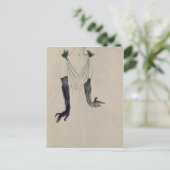 Henri de Toulouse-Lautrec | Yvette Guilbert, 1894 Briefkaart (Staand voorkant)