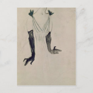 Henri de Toulouse-Lautrec   Yvette Guilbert, 1894 Briefkaart