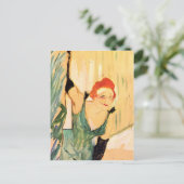 Henri de Toulouse-Lautrec: Yvette Guilbert Briefkaart (Staand voorkant)