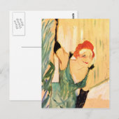 Henri de Toulouse-Lautrec: Yvette Guilbert Briefkaart (Voorkant / Achterkant)
