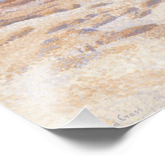 Henri-Edmond Cross - Beach op Cabasson Foto Afdruk (Hoek)