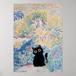 Henri-Edmond Cross Cat Print, Tuin van Saint-Clai Poster
