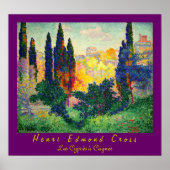 Henri Edmond Cross: Cypresses in Cagnes Poster (Voorkant)
