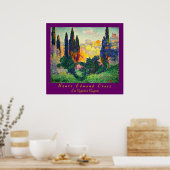 Henri Edmond Cross: Cypresses in Cagnes Poster (Keuken)