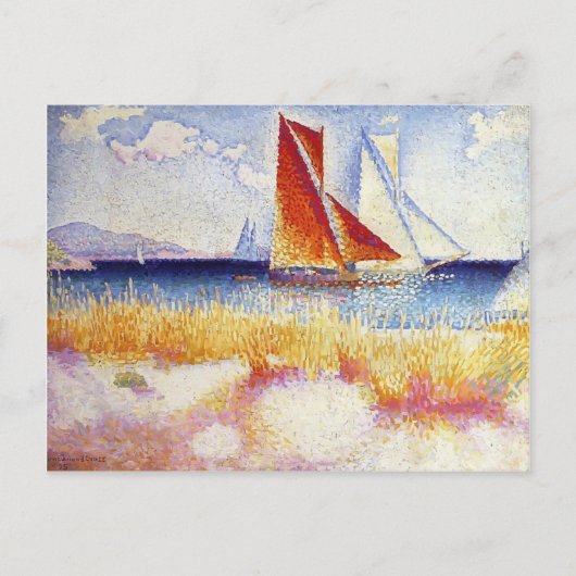 Henri-Edmond Cross- Regatta Briefkaart (Voorkant)