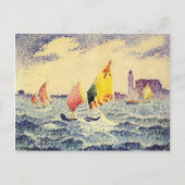 Henri-Edmond Cross-Sailboten nabij Chicago Briefkaart (Voorkant)