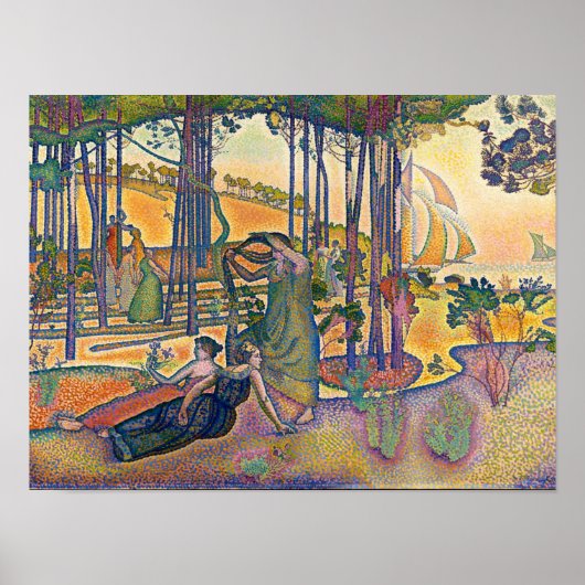 Henri-Edmond Cross - The Evening Air, Art, c1893 Poster (Voorkant)