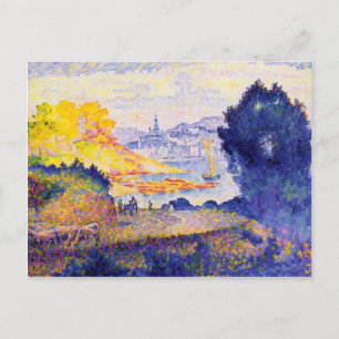 Henri-Edmond Cross - Uitzicht van Menton Briefkaart