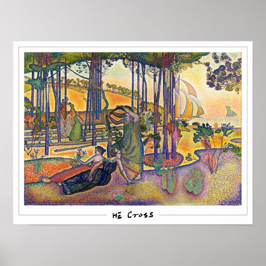Henri-Edmond Cross Zedign Art Poster #6 (Voorkant)