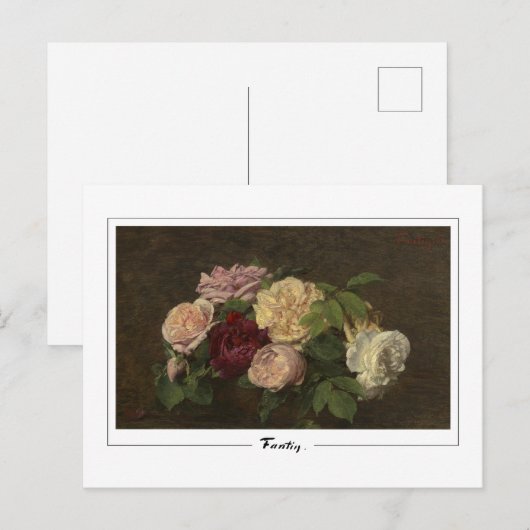 Henri Fantin-Latour #374 - Kunstmatig Briefkaart (Voorkant / Achterkant)