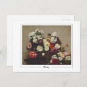 Henri Fantin-Latour #451 - Kunstmatig Briefkaart (Voorkant / Achterkant)