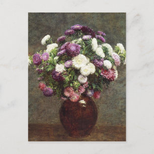 Henri Fantin-Latour  Aster in een Vase Briefkaart