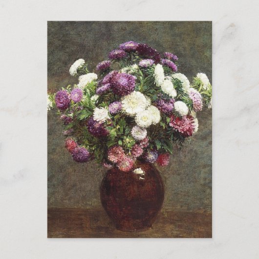 Henri Fantin-Latour Aster in een Vase Briefkaart (Voorkant)