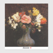 Henri Fantin-Latour, bloemen, kamelen, tulpen Sticker (Vel)